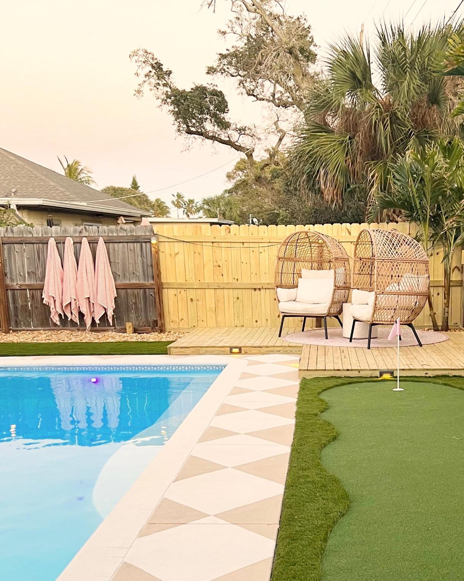 Luxury Villa 3 Blocks From The Beach With A Pool, Fire Pit And Outdoor Oasis Cape Canaveral Zewnętrze zdjęcie